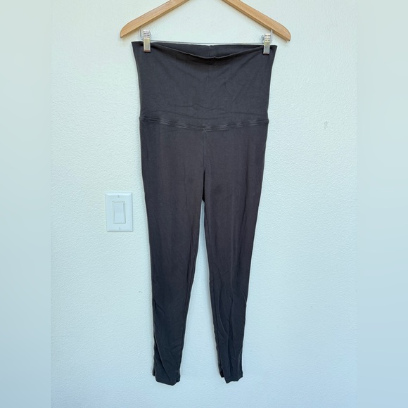Legoe Heritage Charcoal Gray Maternity Leggings Size M - Picture 1 of 4